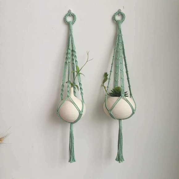 3Pcs Cotton Woven Wood Hanging Floating for Wall - Picture 2 of 9